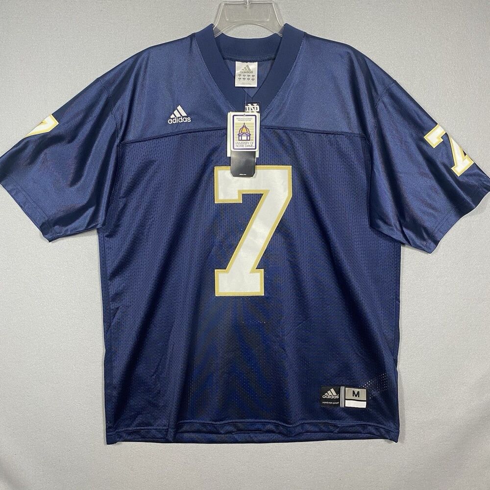 New 2005-06 Notre Dame Fighting Irish #7 Adidas Home Jersey College Football